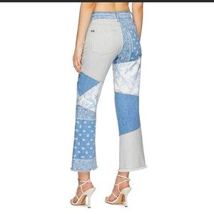 Alice +Olivia Patchwork Denim